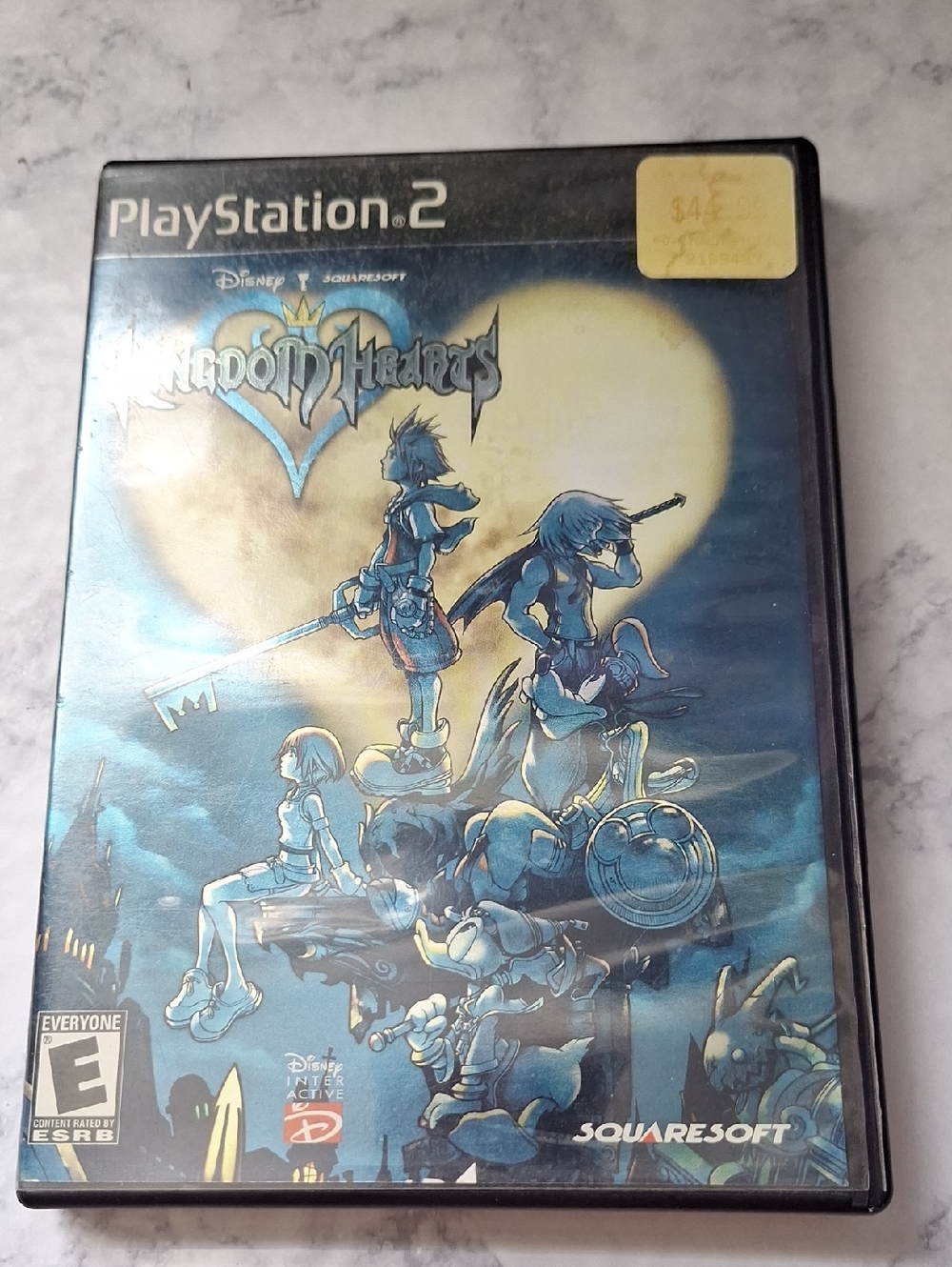 PlayStation 2 Kingdom Hearts (Blue)- Squaresoft, Jacket Only 2002 Original Silve